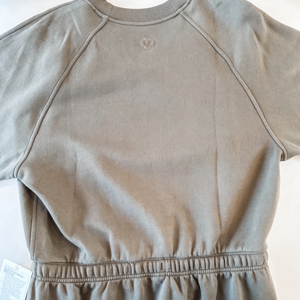 ✨ Lululemon | Scuba Cinch-Waist Mini Dress | Olive Brown | XL - Picture 12 of 12